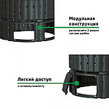Компостер Piteco 1000л чёрный, фото 4