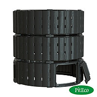 Компостер Piteco 1350л круглый чёрный