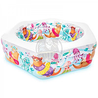 Бассейн детский надувной Intex Happy Otter 191x178x61 см (арт. 56493F)