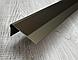 Порог алюминиевый угловой 55х30 мм. 1,35 м. Шампань (Бронза матовая), фото 3