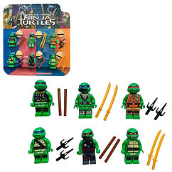 Конструктор Черепашки-Ниндзя (Ninja Turtles) 6 шт., минифигурки, 22616
