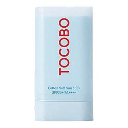 Себорегулирующий солнцезащитный стик для лица Tocobo Cotton Soft Sun Stick SPF50 + PA++++