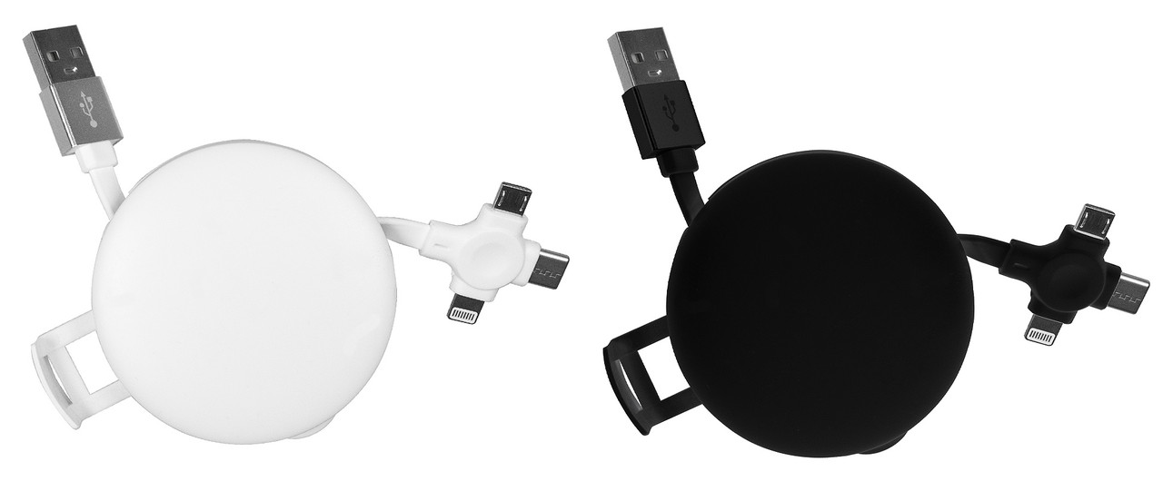 Опт Кабель зарядный выдвижной USB Wingle 3-в-1 Quick Charge с подставкой для телефона