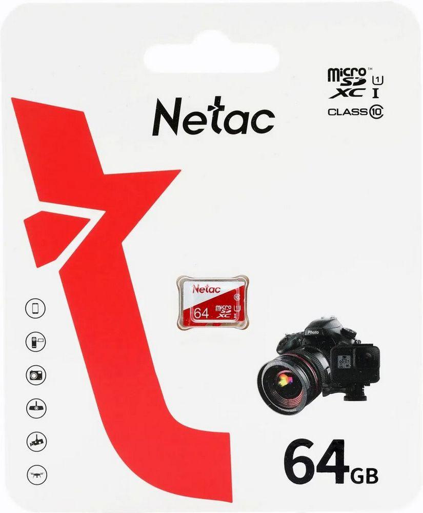 Карта памяти Netac microSDXC P500 ECO 64GB, фото 1