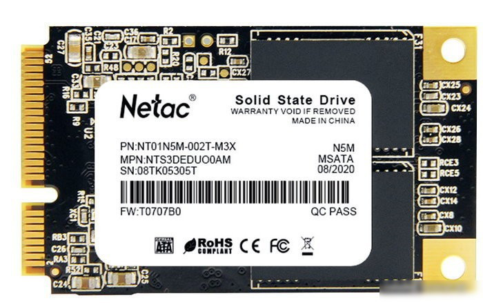 SSD Netac Внутренний SSD mSATA 2TB Netac N5M