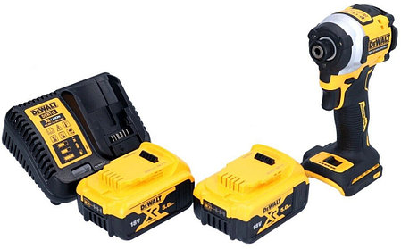 Шуруповерт ударный (винтоверт) бесщеточный DeWalt DCF850P2T (206 Нм, 3 режима, 2 АКБ 5 Ач, кейс T-Stak), фото 2