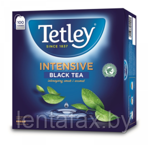 Чай "Tetley" 100 пак.*2 гр., черный, Intensive Black. Цена указана без учета НДС 20%