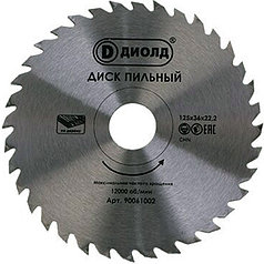 Диск пильный по дереву ДИОЛД 125х22,2 (36 зубов) 90061002