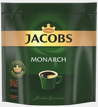 Кофе Якобс Монарх растворимый сублимированный 400 гр, пакет.Цена указана без учета НДС 20%