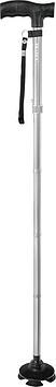 Трость опорная складная, серебряная