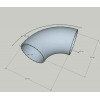 Отвод для поручня D50.8-1.5 из нержавейки, фото 2