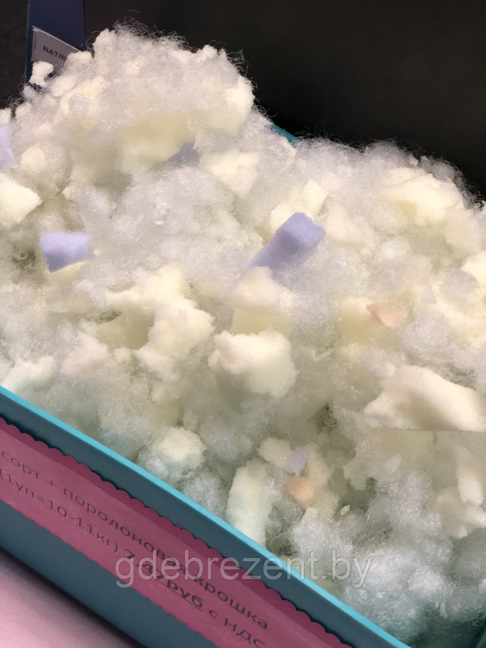 Волокно вторичное (синтепух) + крошка поролоновая (микс)