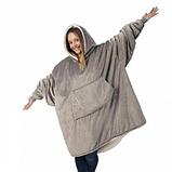 Толстовка-плед капюшоном двухсторонняя Huggle (один размер), фото 5