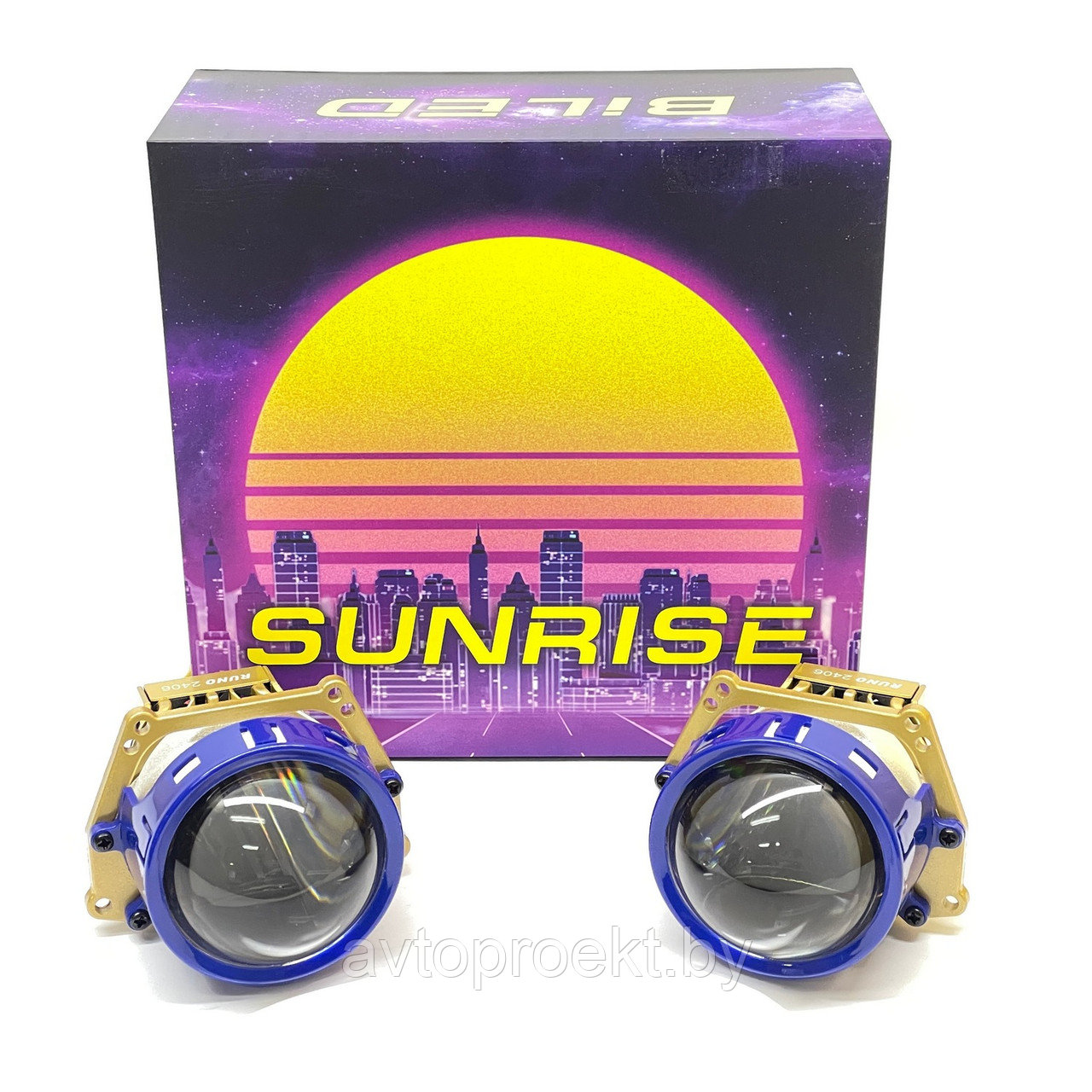 Bi-LED модуль 3″ SUNRISE 2×2 WS1/BLUE