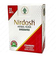 Нирдош Клубника (Nirdosh Strawberry) травяной ингалятор с фильтром, 20шт - бросить курить легко