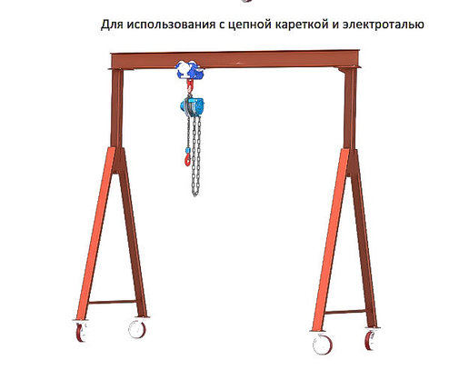 Мобильные козловые краны 1т, 2т., 3т., 5 тонн., фото 2