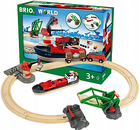 Деревянная железная дорога Brio Грузовой порт 33061
