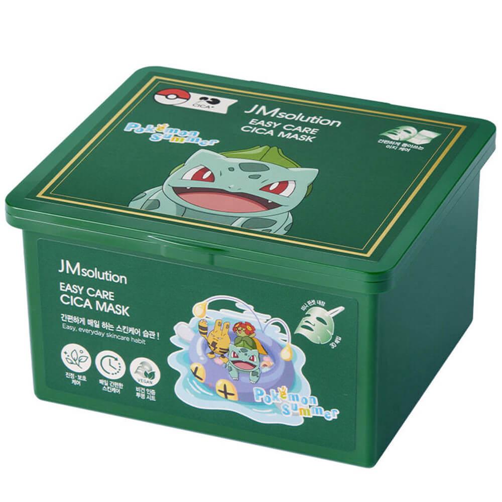 30 шт. Набор успокаивающих тканевых масок с CICA-комплексом JMsolution Easy Care Cica Mask