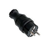 Вилка каучуковая прямая 230В 2P+PE 16A IP44 EKF PROxima