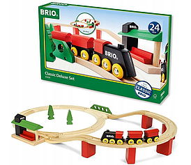 Деревянная железная дорога Brio Классика Делюкс 33424