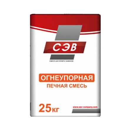 Смесь печная огнеупорная СЭВ, 25 кг