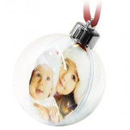 Шар елочный д-78 мм под полиграфическую вставку в пакете