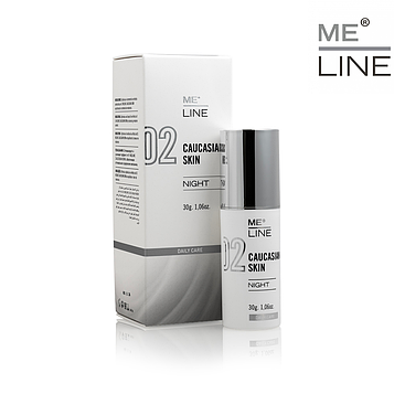 Крем отбеливающий от пигментных пятен ME LINE 02 Caucasian Skin Night Cream 30мл