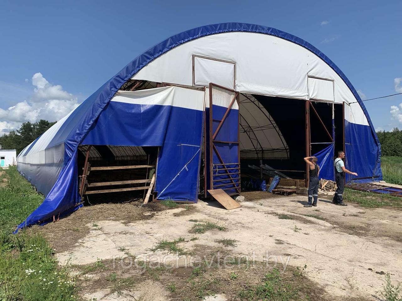 Восстановление торцевой части ангара.ОАО «СТУДЕНКА», Сенненский район