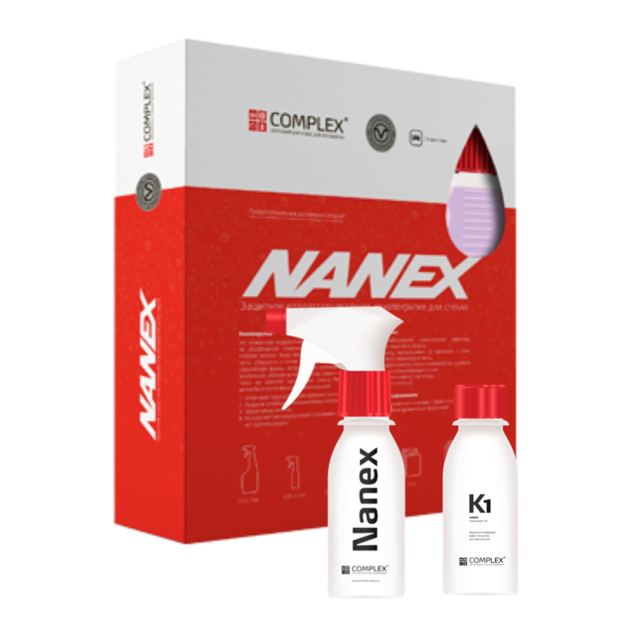 Nanex - Защитное водоотталкивающее нанопокрытие для стекол | Complex | 250мл - фото 6 - id-p3035264