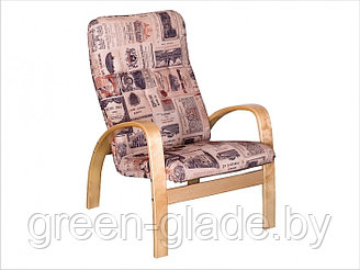 Кресло для отдыха "Ладога", ткань Газета