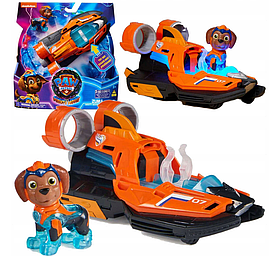 Игрушка Spin Master Щенячий Патруль The Movie 2 - Фигурка Зумы и судно на воздушной подушке со светом и звуком