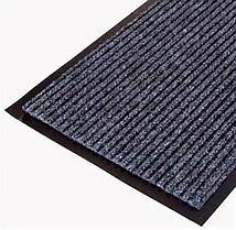 Коврик с ребристым ворсом влаговпитывающий на виниловой основе 80х120 см (коричневый), фото 2