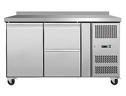 Морозильный стол Koreco GN/2100BTL1D2/W (1 дверь, 2 ящика, с бортом, -18 до -20 С)