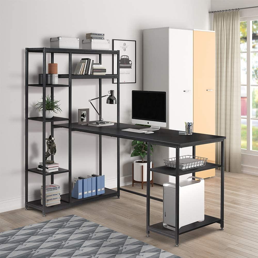 Письменный компьютерный стол с полками в стиле LOFT DPG816