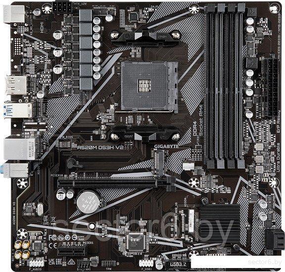 Материнская плата Gigabyte A520M DS3H V2 (rev. 1.1)