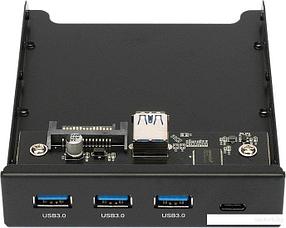 Планка портов на переднюю панель Gembird FP3.5-USB3-3A1C