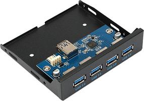 Планка портов на переднюю панель Gembird FP3.5-USB3-4A