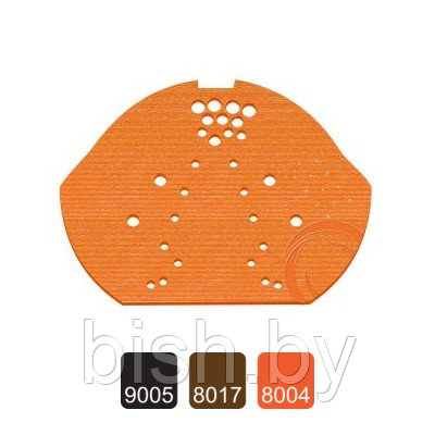 Торцевая заглушка конька Wabis DK-WBS ПП 223×160 мм черный RAL 9005