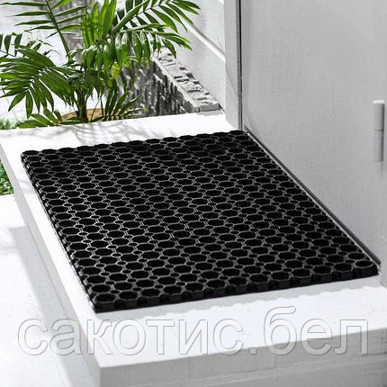 Коврик уличный грязезащитный резиновый DOMINO 80*120 см, фото 2