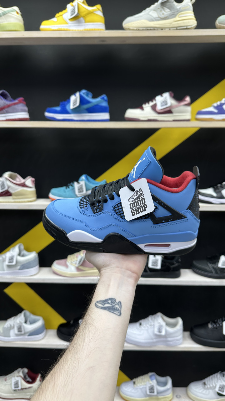 Кроссовки Air Jordan 4 Retro Travis Scott Cactus Jack Blue