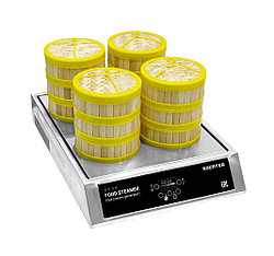 Пароварка Kocateq ES 4WR (настольная с круглыми бамбуковыми корзинами)