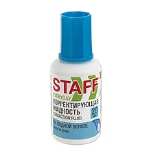 Корректирующая жидкость STAFF Everyday на водной основе 20 мл с кисточкой