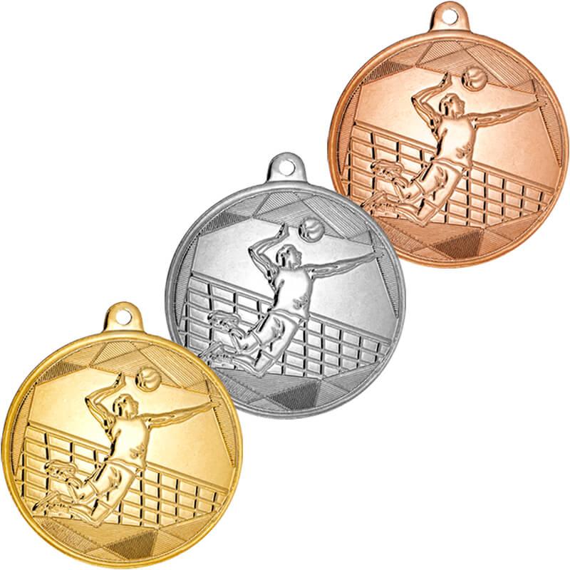 Медаль "Волейбол" , 50 мм , без ленточки , арт.3686-050-100, Золото