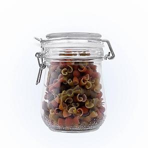 Стеклянная банка с крышкой (бугельный замок) 0,500 л. (500 мл.) (стеклобанка), фото 2