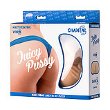 Мастурбатор реалистичный Juicy Pussy Chantal с вибрацией, вагина и анус, телесный, 14,5 см, фото 7