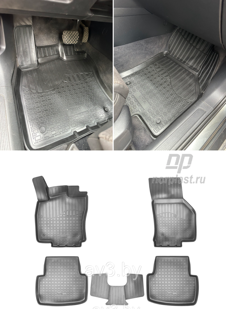 Коврики в салон Volkswagen Passat B8 с 2014- / Фольксваген Пассат Б8 ...
