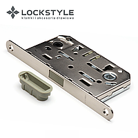 Механизм дверной врезной магнитный  LOCKSTYLE М410B комплект с ответной планкой NBM (матовый никель)