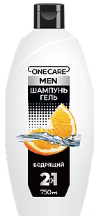 Шампунь - гель для мужчин OneCare 2в1 Бодрящий, 750 мл