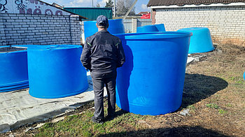 Купель пластиковая круглая 2400 л.