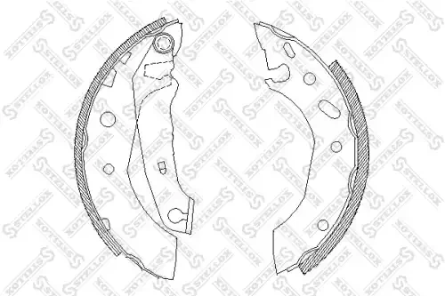 518 101-SX STELLOX 518101SX колодки барабанные